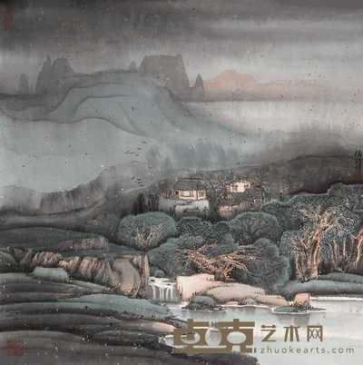徐明 皖南人家 镜心 65.5×55.5cm